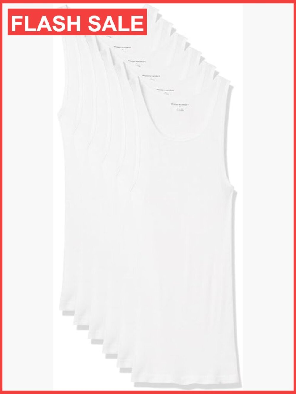 Men's Slim Fit Cotton Tank Undershirts 6 Pack Breathable